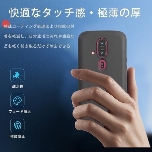For FCNT らくらくスマートフォン F-53E らくらくスマートフォン F-53E 用 ケース ブラック 294