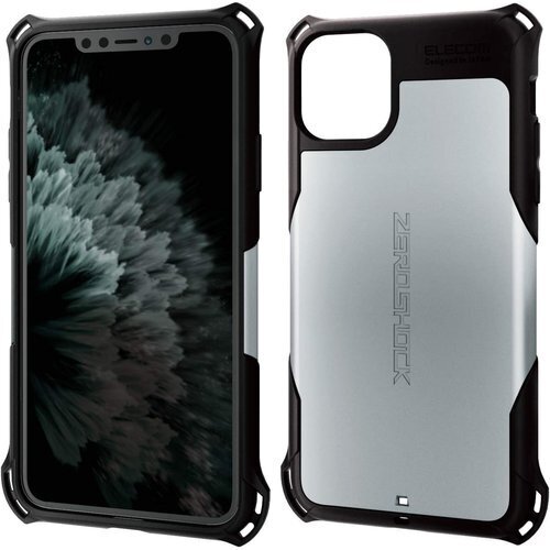 エレコム iPhone 11 Pro Max ケース トラップホール付き シルバー PM-A19DZEROSV 47