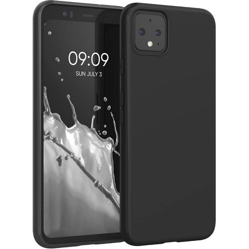 kwmobile スマホケース Google Pixe 衝撃 滑り止め ソフト TPU シリコン - 黒色マット 49