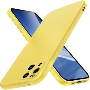 OPPO Find X3 Pro ケース 耐衝撃 シリ ンズ保護 滑り止め 柔軟性 擦り傷防止 黄N411-59 136