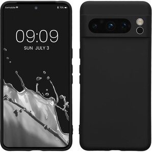 kwmobile スマホケース Google Pixe ース - スマートフォン 耐衝撃 TPU シリコン 黒色 201