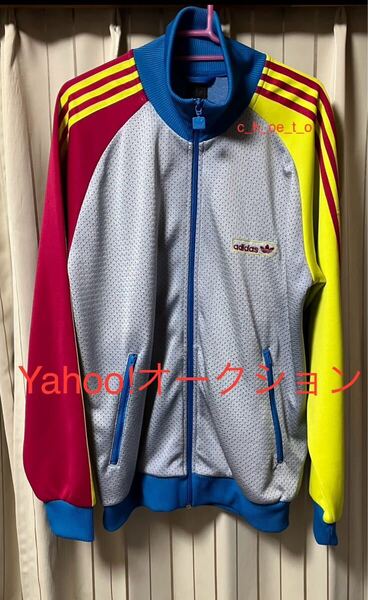 最終価格 アディダス オリジナルス マルチカラー ジャージ トラックジャケット クレイジーカラー adidas サイズL イチロー着 ビンテージ
