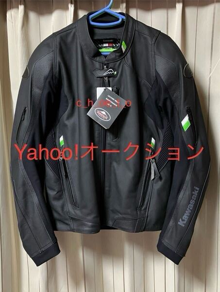 最終価格 定価78100円 KUSHITANI Kawasaki クシタニ カワサキ レザージャケット クロームジャケットSE サイズL Z900RSやNINJA乗りにお勧め