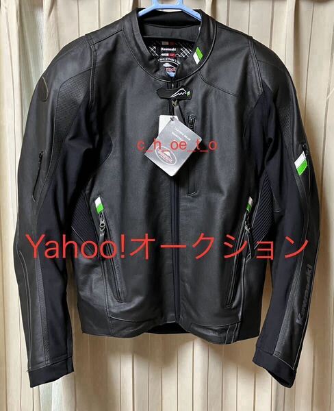 最終価格 定価78100円 KUSHITANI Kawasaki クシタニ カワサキ レザージャケット クロームジャケットSE サイズLL NINJAやZ900RS乗りにお勧め