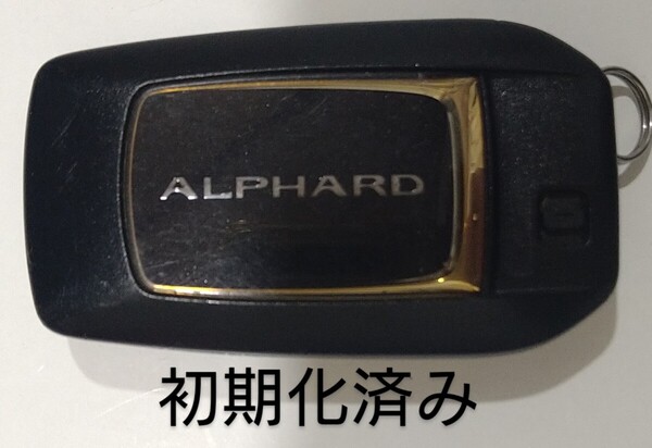 初期化済トヨタ純正スマートキー 6ボタン アルファード基盤番号231451-0120 007−AC0146 14FAE 新品電池サービス⑮
