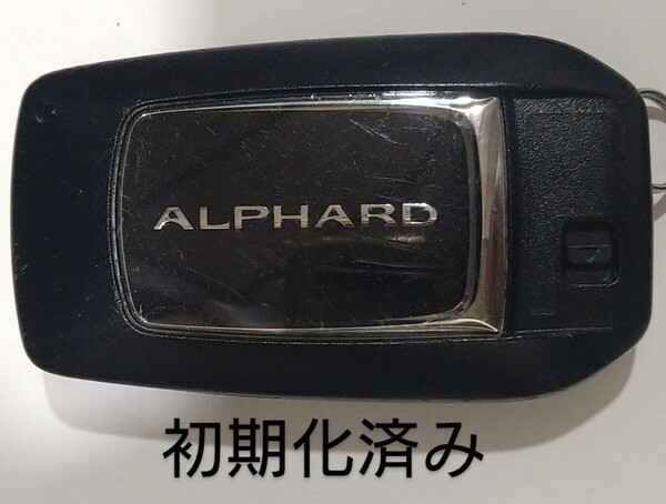 初期化済トヨタ純正スマートキー 6ボタン アルファード基盤番号231451-0120 007−AC0146 14FAE 新品電池サービス26