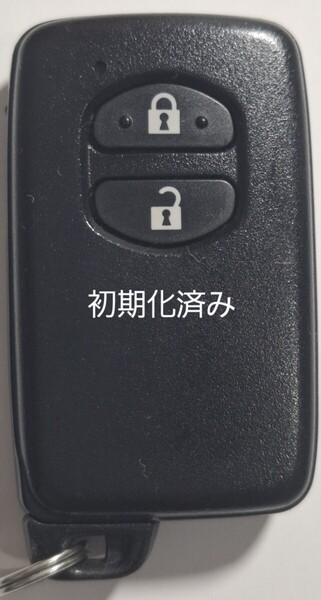 初期化済トヨタ純正 スマートキー 2ボタンプリウスアクアヴィッツウィッシュ基盤番号271451-5300 新品電池サービス28