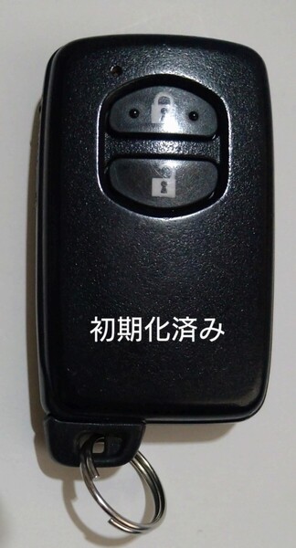 初期化済トヨタ純正 スマートキー 2ボタンプリウスアクアヴィッツウィッシュ基盤番号271451-5300 新品電池サービス 29