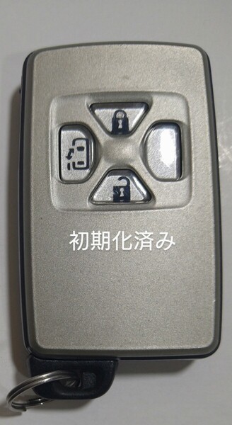 初期化済トヨタ純正スマートキー 3ボタンエスティマ ヴェルファイア ヴォクシーアルファード基盤番号271451-0500新品電池サービス26