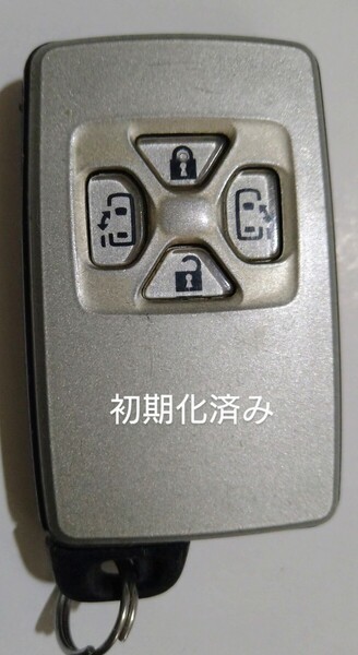 初期化済トヨタ純正スマートキー4ボタンエスティマ ヴェルファイア ヴォクシーアルファード基盤番号271451-6230 新品電池サービス②
