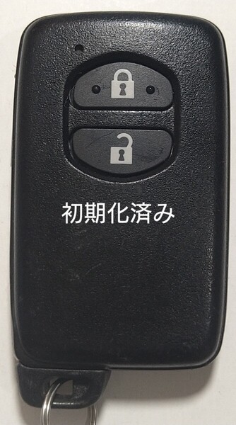 初期化済トヨタ純正 スマートキー 2ボタンプリウスアクアヴィッツウィッシュ基盤番号271451-5300 新品電池サービス41