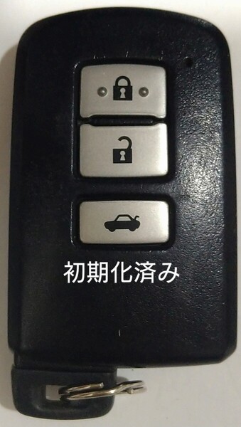 初期化済トヨタ純正スマートキー 3ボタンクラウン210系基盤番号281451-0020 新品電池サービス20