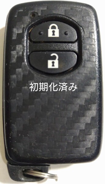 初期化済トヨタ純正 スマートキー 2ボタンプリウスアクアヴィッツウィッシュ基盤番号271451-5300 新品電池サービス32(カバーシール付き)