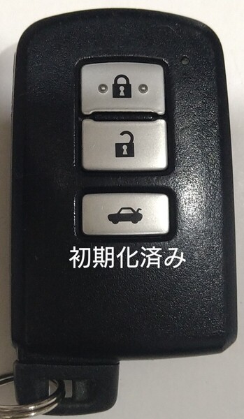 初期化済トヨタ純正スマートキー 3ボタンクラウン210系基盤番号281451-0020 新品電池サービス22