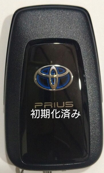 初期化済トヨタ純正 スマートキー2ボタン50系プリウス 基盤番号231451-0351 007-AD0027 14FAF 新品電池サービス39