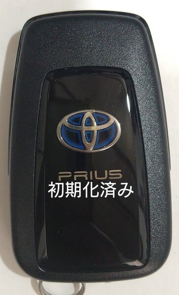 初期化済トヨタ純正 スマートキー2ボタン50系プリウス 基盤番号231451-0351 007-AD0027 14FAF 新品電池サービス18