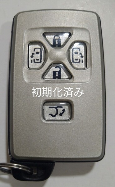 初期化済トヨタ純正スマートキー5ボタンエスティマ50 アルファード ヴェルファイア 基盤番号271451−6221新品電池サービス23