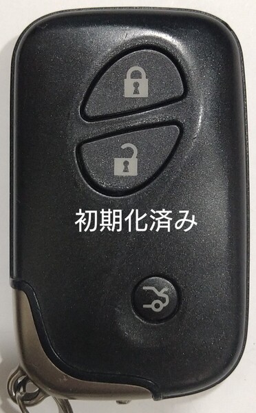 初期化済トヨタ レクサス純正3ボタンスマートキー 基盤番号271451−0310新品電池サービス9