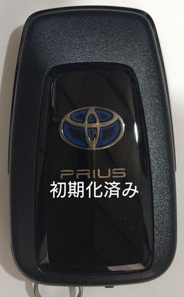 初期化済トヨタ純正 スマートキー2ボタン50系プリウス 基盤番号231451-0351 007-AD0027 14FAF 新品電池サービス12