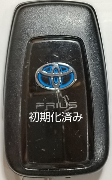 初期化済トヨタ純正 スマートキー2ボタン50系プリウス 基盤番号231451-0351 007-AD0027 14FAF 新品電池サービス32