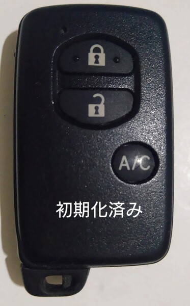 初期化済トヨタ純正スマートキー3ボタン プリウス30ハイブリッド 基盤番号271451−5300 新品電池サービス②