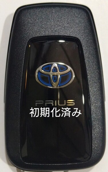 初期化済トヨタ純正 スマートキー2ボタン50系プリウス 基盤番号231451-0351 007-AD0027 14FAF 新品電池サービス21