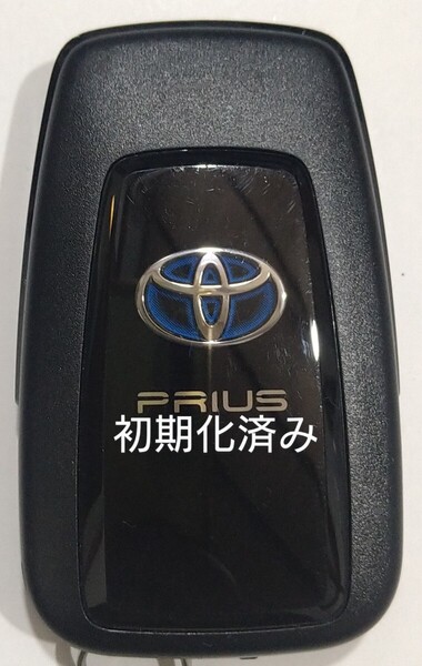 初期化済トヨタ純正 スマートキー2ボタン50系プリウス 基盤番号231451-0351 007-AD0027 14FAF 新品電池サービス29