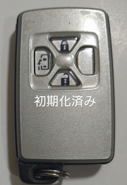 初期化済 トヨタ純正スマートキー3ボタンエスティマ ヴェルファイア ヴォクシーアルファード基盤番号271451-6230 新品電池サービス23