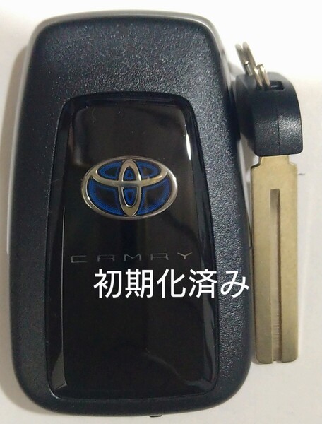 初期化済トヨタ純正 スマートキー3ボタンカムリ 基盤番号231451-0351 007-AD0027 14FAFノーカットキー付き 新品電池サービス12