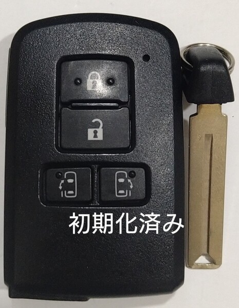 初期化済トヨタ純正 スマートキー4ボタンノア ヴォクシー シエンタエスクァイア基盤番号281451-2150ノーカットキー付き新品電池付き19
