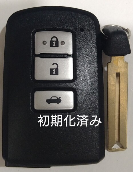 初期化済トヨタ純正スマートキー 3ボタンクラウン210系基盤番号281451-2020 ノーカットキー付き新品電池サービス23