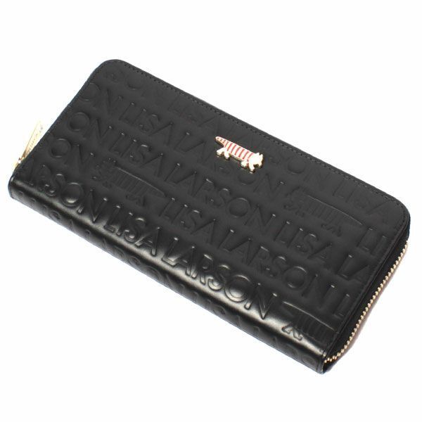 【新品・特価】LISA LARSON リサラーソン ラウンドファスナー長財布 LTLM-02 B