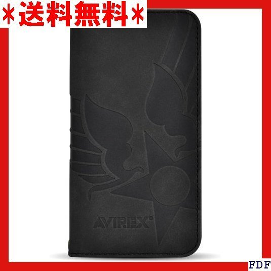 ☆人気商品☆ B038 AVIREX iPhone 16e 用 ケース 手帳 ンド スマホケース ブラック iPhone 30