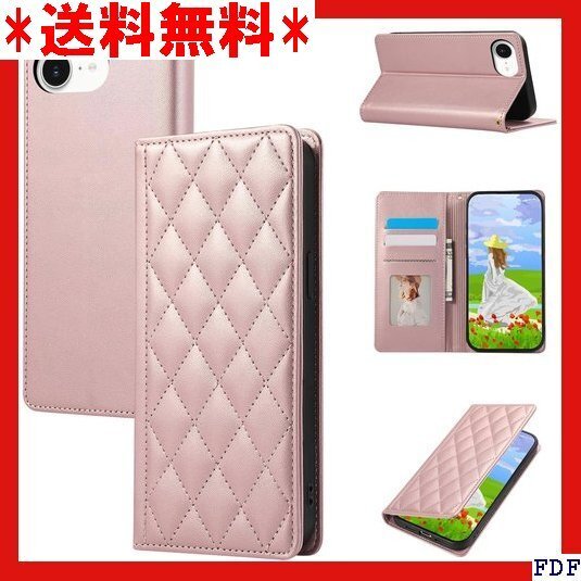 ☆人気商品☆ B038 Gedurya iPhone 16e ケース 手帳型 6e カバー スタンド機能 携帯カバー - 66