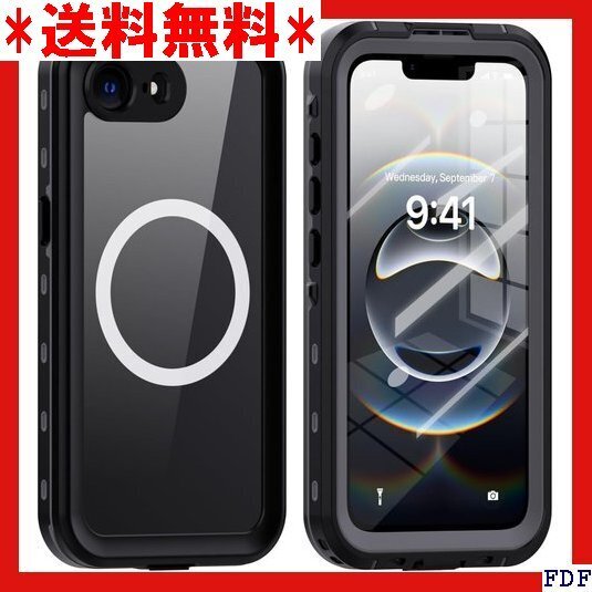 ☆人気商品☆ B039 iPhone 16e ケース 完全防水 Magsafe 撃 両面ケース 液晶画面保護 アウトドアブ 137