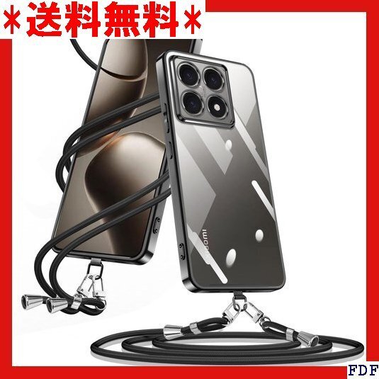☆人気商品☆ B004 Xiaomi 14T ケース クリア ショルダー 14 可能 取り外し可能 紛失防止 落下防止 ブ 183