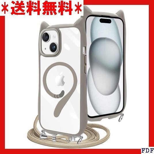 ☆人気商品☆ B004 iPhone 15 ケース 専用 猫耳 mimi Ma 紋防止 耐衝撃 韓国 スマホケース クリア 239