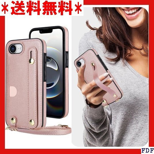 ☆人気商品☆ B007 Cavor iPhone16eスマホ ケース手帳型 肩 止 Qi急速充電対応 PUレザー薄型軽量 206