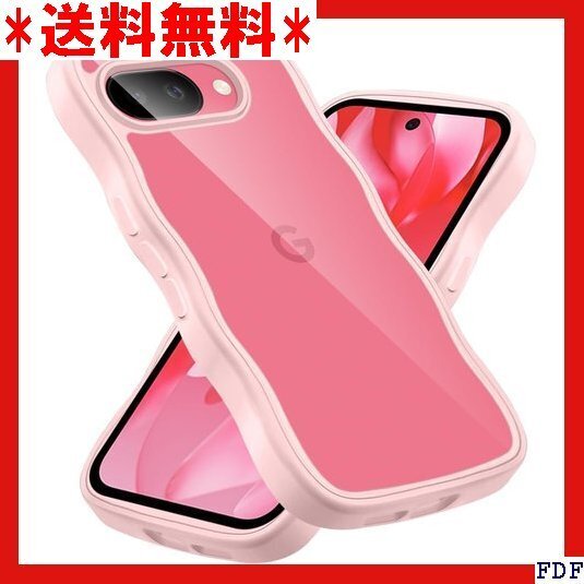 ☆数量限定☆ クリア Google Pixel 9A ケース かわい 気 可愛 バー 落下防止 ワイヤレス充電対応 ピンク 173