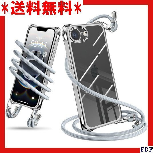 ☆人気商品☆ B012 iPhone 16e ケース ショルダー クリア アイ 取り外し可能 落下防止 ワイヤレス充電対 シ 89