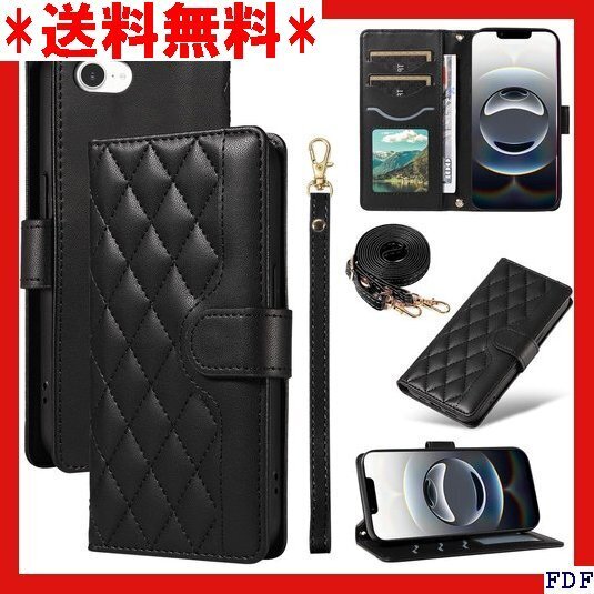 ☆人気商品☆ B012 For iPhone 16E 2025 ケース 手帳型 型 カード収納 耐衝撃 ストラップ付き ブ 134