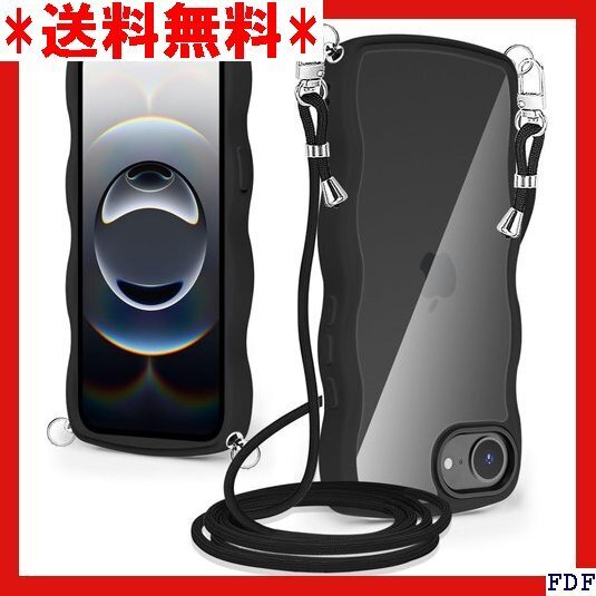 ☆人気商品☆ B012 iPhone 16E ケース クリア ショルダー アイ 可能 長さ調整可能 ワイヤレス充電対応 ブ 140