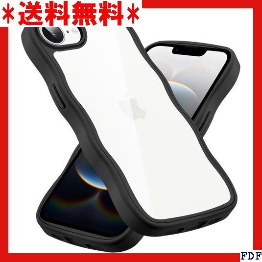 ☆人気商品☆ B012 クリア iPhone 16E ケース かわいい 波状フ 可愛い 落下防止 ワイヤレス充電対応 ブ 143