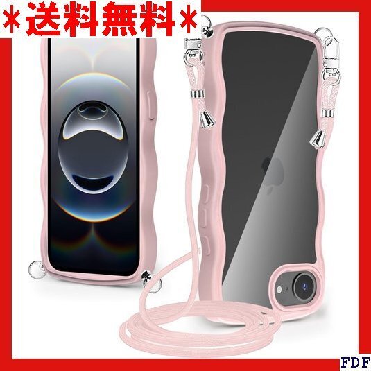 ☆人気商品☆ B012 iPhone 16E ケース クリア ショルダー アイ し可能 長さ調整可能 ワイヤレス充電対応 145