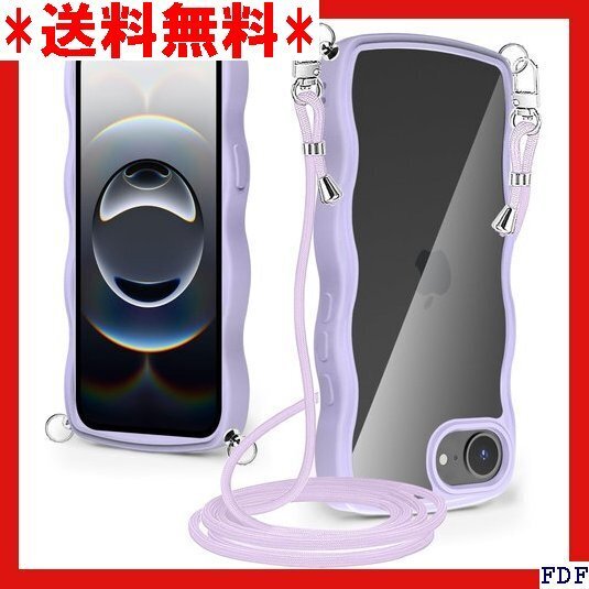 ☆人気商品☆ B012 iPhone 16E ケース クリア ショルダー アイ 可能 長さ調整可能 ワイヤレス充電対応 パ 147