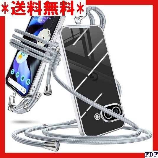 ☆人気商品☆ B016 Google Pixel 9A ケース ショルダー ク 能 落下防止 紛失防止 ワイヤレス充電対 シ 43