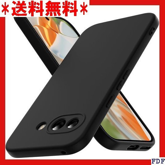 ☆人気商品☆ B016 Google Pixel 9a 用 ケース シリコン 指紋防止 滑り防止 ブラック 6-px 9a 81