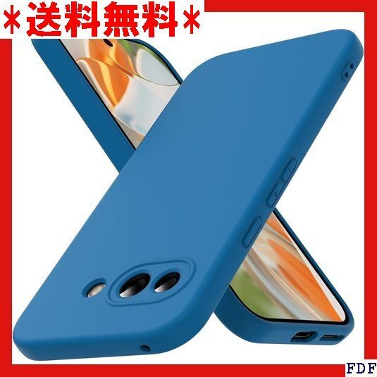 ☆人気商品☆ B016 Google Pixel 9a 用 ケース シリコン 指紋防止 滑り防止 ブルー 6-px 9a 83