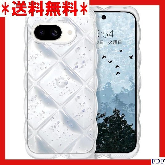 ☆人気商品☆ B016 GUAGUA Google Pixe 9A ケース ク セル 9a なみなみ カバー クリア 透明 101