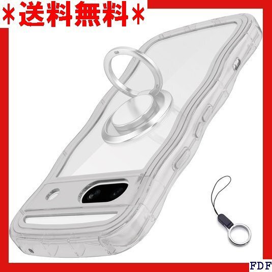 ☆人気商品☆ B016 Google Pixel 9a用ケースクリア リング付 ホール付きなみなみ カバー・ピクセル 9a 231